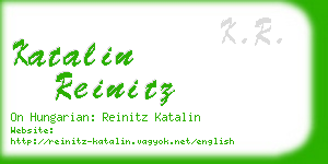 katalin reinitz business card